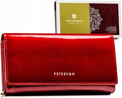 Изображение Peterson Pojemny, skórzany portfel damski z systemem RFID  Peterson NoSize