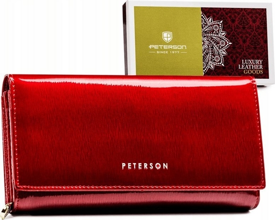 Изображение Peterson Pojemny, skórzany portfel damski z systemem RFID  Peterson NoSize