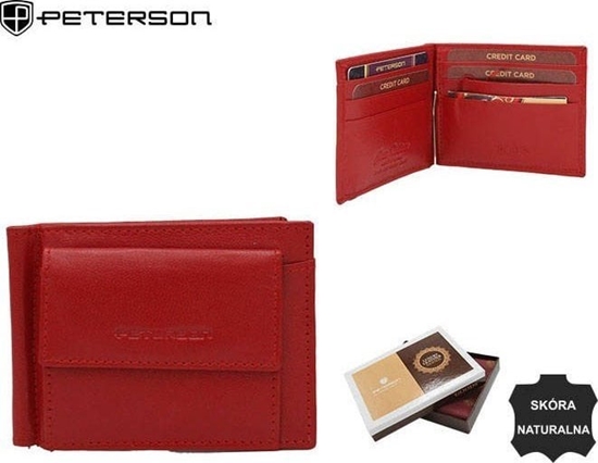 Изображение Peterson Portfel damski skórzany PTN RD-250-GCL RED