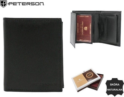 Изображение Peterson Portfel damski skórzany PTN RD-270-GCL BLACK