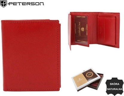 Изображение Peterson Portfel damski skórzany PTN RD-270-GCL RED