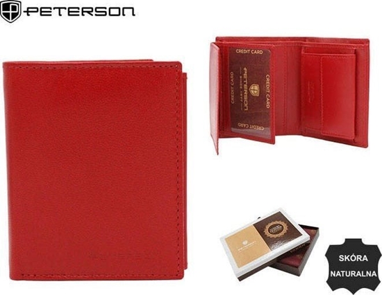 Изображение Peterson Portfel damski skórzany PTN RD-270-GCL RED