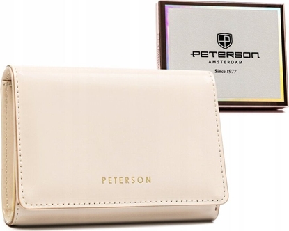 Изображение Peterson Portfel damski ze skóry ekologicznej na zatrzask i suwak - Peterson NoSize