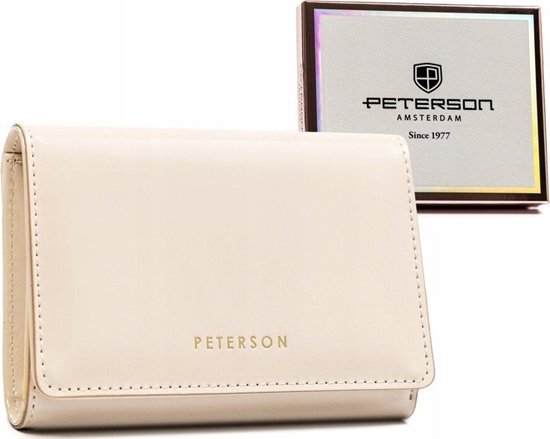 Изображение Peterson Portfel damski ze skóry ekologicznej na zatrzask i suwak - Peterson NoSize