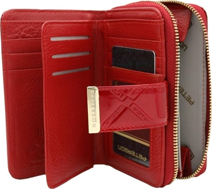 Изображение Peterson Portfel damski ze skóry zamykany na zatrzask i suwak - NoSize