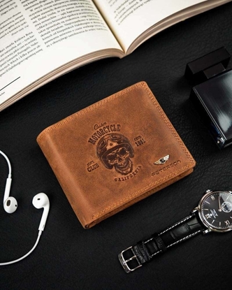 Изображение Peterson Portfel Mski Bez Zapicia Ze Skóry Nubukowej