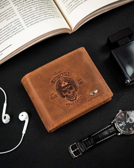 Изображение Peterson Portfel Mski Bez Zapicia Ze Skóry Nubukowej