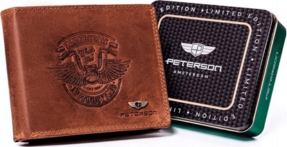 Изображение Peterson Portfel Mski Bez Zapicia Ze Skóry Nubukowej