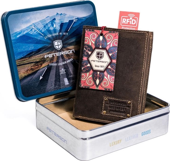 Picture of Peterson Portfel mski z retro skóry nubukowej NoSize
