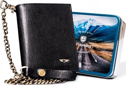 Picture of Peterson Portfel Mski Ze Skóry Naturalnej Z acuchem