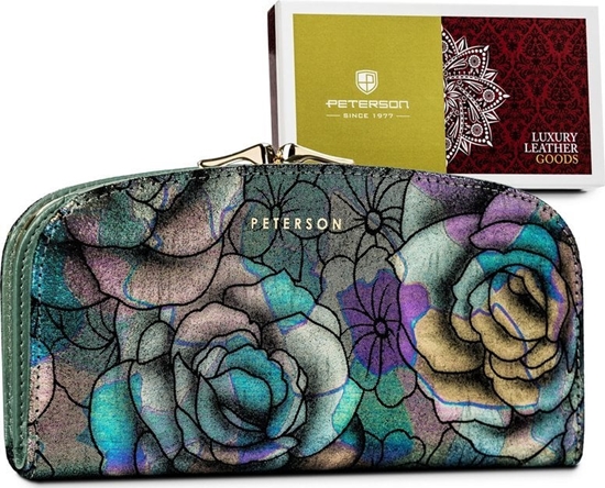 Picture of Peterson Portfel skórzany zielony PTN 42123-MD