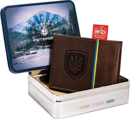 Picture of Peterson Poziomy portfel mski z ozdobnym toczeniem  Peterson NoSize
