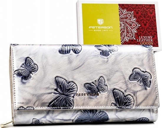 Изображение Peterson Skórzany damski portfel PTN 42100-BF SILVER NoSize
