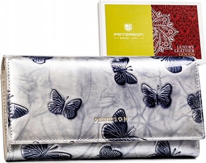Изображение Peterson Skórzany damski portfel PTN 42122-BF SILVER NoSize