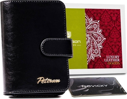 Изображение Peterson Skórzany portfel damski na zatrzask - Peterson