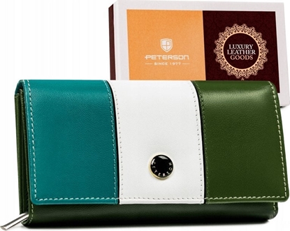 Изображение Peterson Skórzany portfel damski na zatrzask  Peterson NoSize
