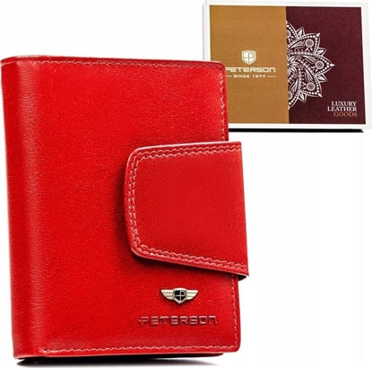 Picture of Peterson Skórzany portfel damski na zatrzask - Peterson NoSize