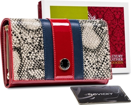 Изображение Peterson Skórzany portfel damski z motywem wowej skóry  Peterson NoSize