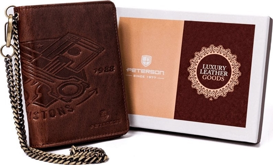 Изображение Peterson Skórzany portfel mski na zamek  Peterson NoSize