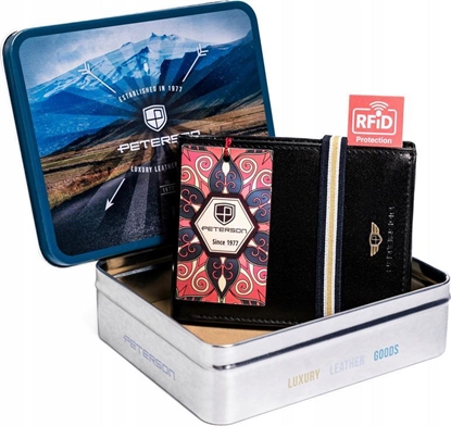 Изображение Peterson Skórzany portfel mski w orientacji poziomej  Peterson NoSize