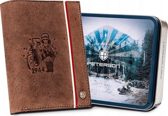 Изображение Peterson Skórzany portfel mski z motywem patriotycznym NoSize