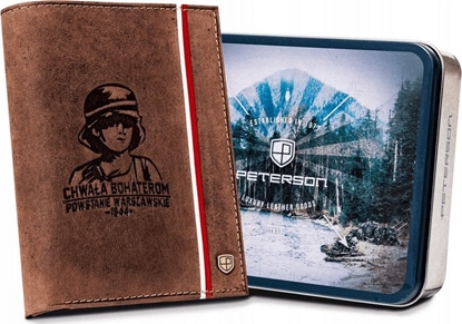 Изображение Peterson Skórzany portfel mski z motywem patriotycznym NoSize