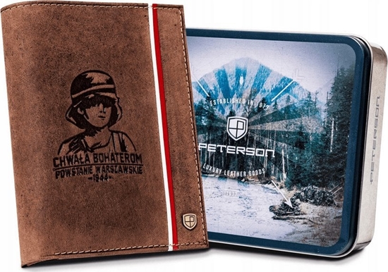 Изображение Peterson Skórzany portfel mski z motywem patriotycznym NoSize