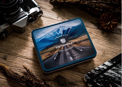 Picture of Peterson Skórzany portfel z godem i barwami Ukrainy  Peterson NoSize