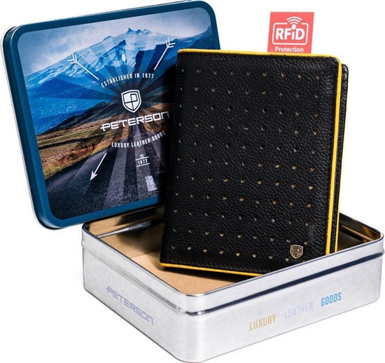 Picture of Peterson Skórzany, stylowy portfel mski Peterson NoSize
