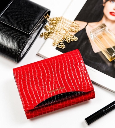 Изображение Peterson Stylowy portfel damski z lakierowanej skóry naturalnej  Peterson NoSize