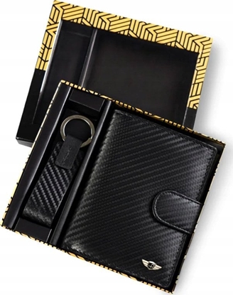 Picture of Peterson Zestaw Prezentowy Carbon Z Portfelem I Brelokiem