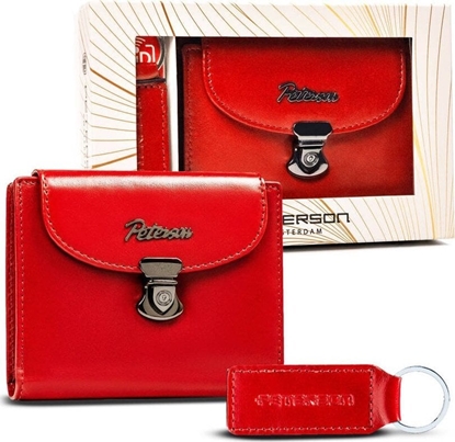 Изображение Peterson Zestaw prezentowy: skórzany portfel damski i brelok - Peterson NoSize