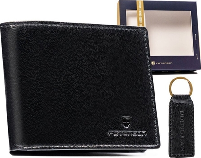 Изображение Peterson Zestaw prezentowy: skórzany portfel mski i brelok - Peterson NoSize