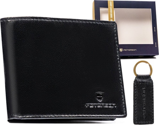 Изображение Peterson Zestaw prezentowy: skórzany portfel mski i brelok - Peterson NoSize
