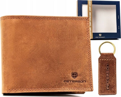 Изображение Peterson Zestaw prezentowy: skórzany, duy portfel mski i brelok - Peterson NoSize