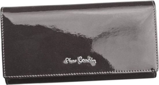Picture of Pierre Cardin Lakierowany, poziomy portfel damski ze skóry naturalnej