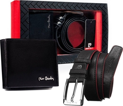 Picture of Pierre Cardin Zestaw prezentowy: skórzany portfel i pasek mski