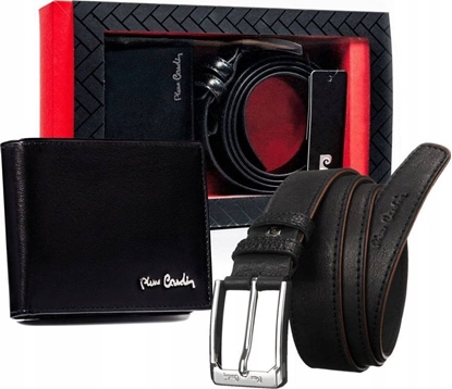 Picture of Pierre Cardin Zestaw prezentowy: skórzany portfel i pasek mski ze skóry naturalnej - Pierre Cardin NoSize