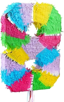 Attēls no Piniata cyfra 8 pastelowa 50x35x7.5cm