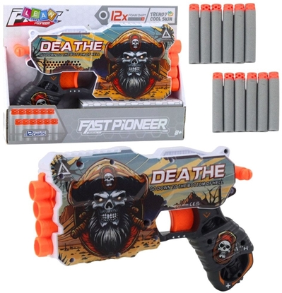 Изображение Pistolet Na Strzaki Piankowe Piracki Magazynek na 4 Strzaki 12szt. EDUKAMP