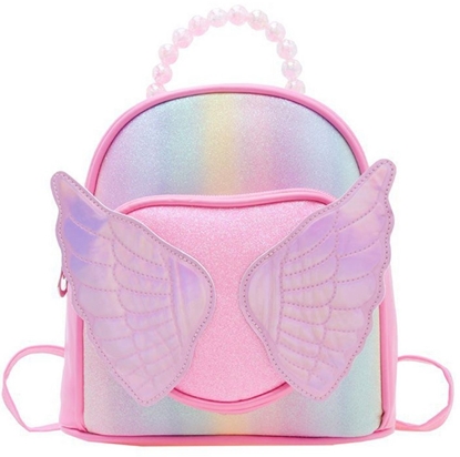 Picture of Plecak Dziecicy Byszczcy Skrzyda Pereki Róowy 22cm
