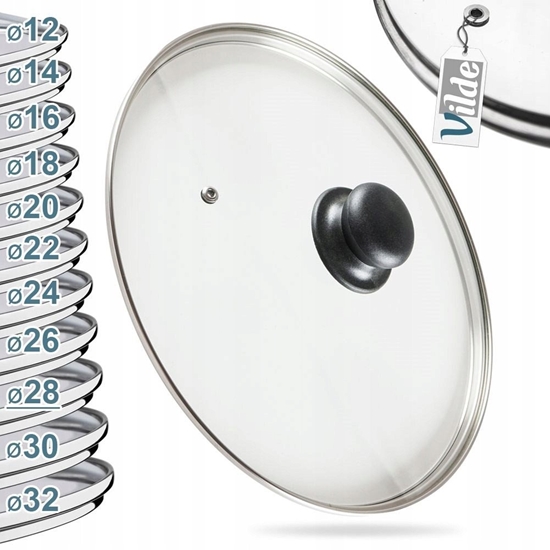 Picture of Pokrywka szklana aroodporna do garnka garnków patelni 30cm VILDE 199029