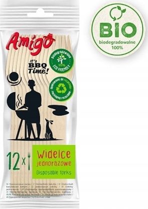 Picture of Politan Gosia Gosia Amigo Widelce Jednorazowe Drewniane 12szt 7131...