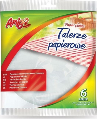 Attēls no Politan Gosia Talerze Jednorazowe Papierowe Okrge 6szt Gosia Amigo