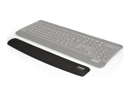 Attēls no PORT CONNECT | Ergonomic wrist rest for keyboard | Backrest | 60 x 400 x 20 mm | Black