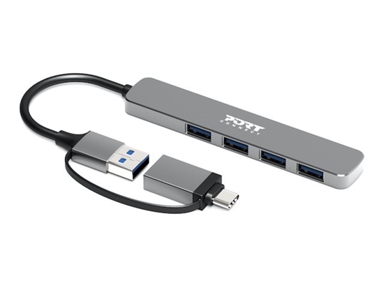 Picture of PORT CONNECT | Hub USB-C/USB-A vers 4 ports USB-A 3.0 5Gbps