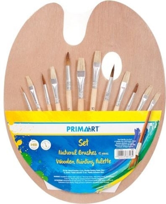 Изображение Prima Art Zestaw pdzli i drewnianej palety (FOL12/96)