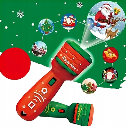 Изображение Projektor latarka dla dzieci ÅwiÄteczny MikoÅajki 3 lata +