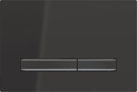 Picture of Przycisk spukujcy Geberit Przycisk uruchamiajcy Sigma50, przedni, czarny, przyciski: czarny chrom [1]