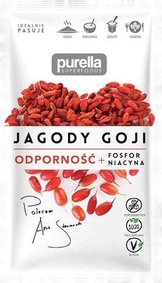 Picture of Purella Food Jagody Goji. Odporno. Fosfor + Niacyna 45 g